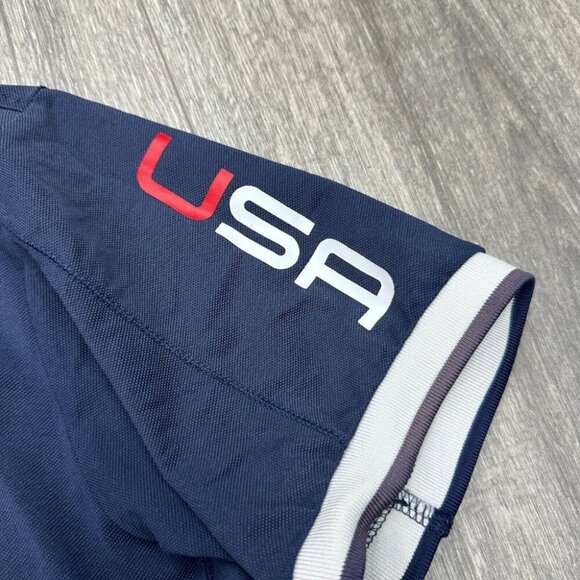 Ralph Lauren Polo Open 65 Shirt USA Offshore Sailing Team Mens Large Blue Preppy - Picture 10 of 16